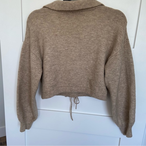 Dynamite Beige Cropped Wool Sweater - Picture 7 of 13